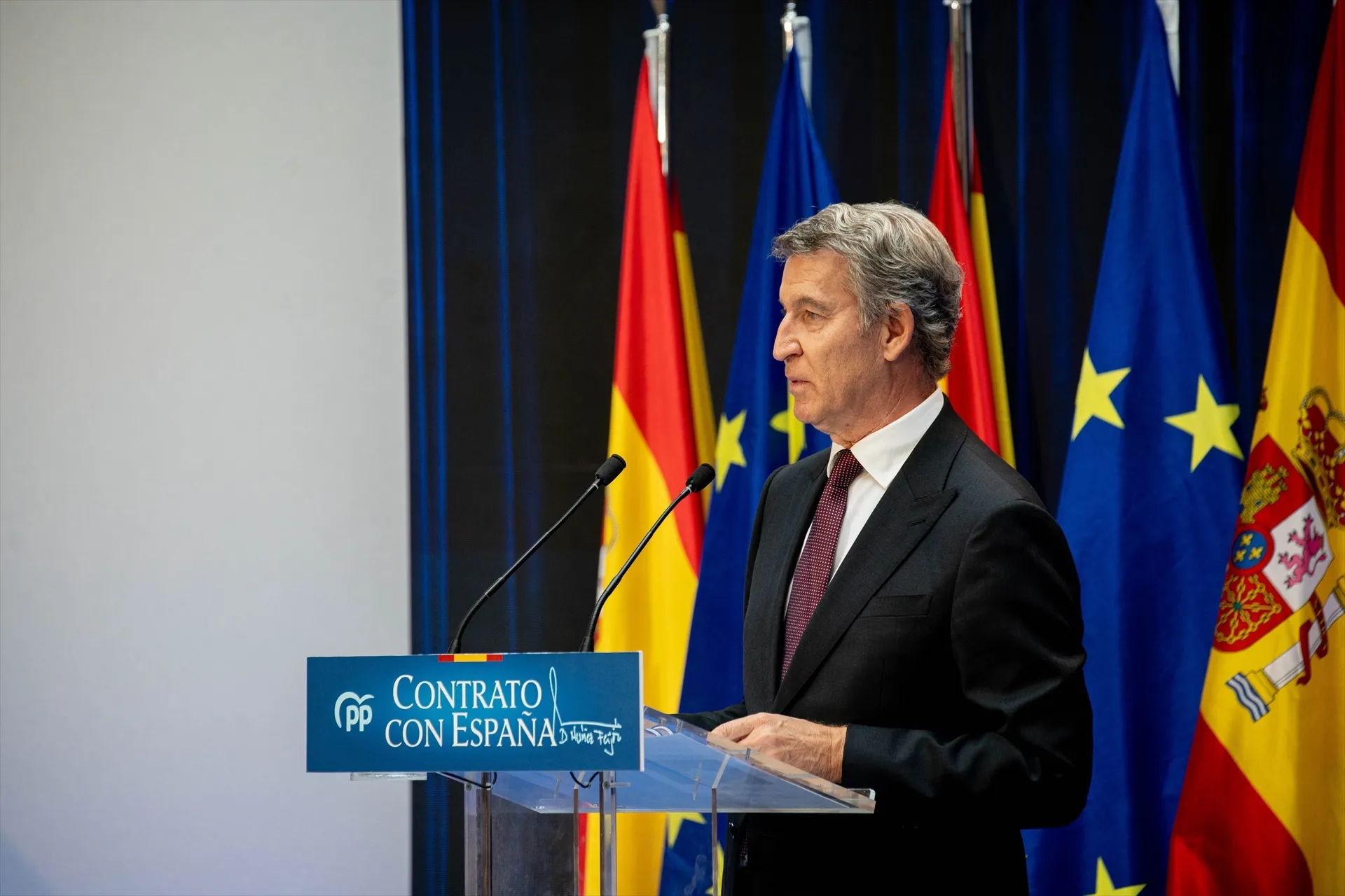 El presidente del PP, Alberto Núñez Feijóo. Gabriel Luengas / Europa Press El presidente del PP, Alberto Núñez Feijóo. Gabriel Luengas / Europa Press