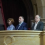 La secretaria general de ERC, Elisenda Alemany, el presidente de ERC, Oriol Junqueras y el secretario general de Junts, Jordi Turull. Fuente: David Zorrakino / Europa Press.