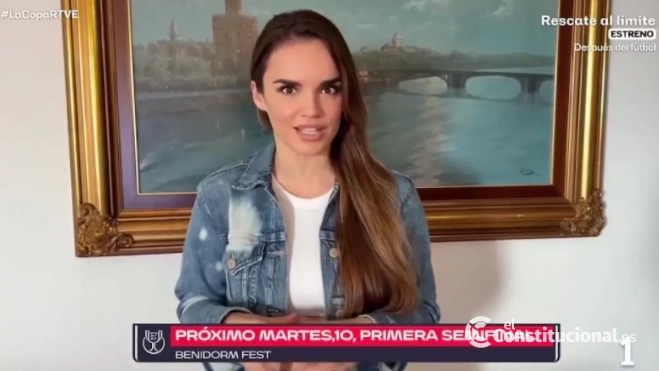 Melody sorprendió a los fans durante el descanso del partido de Copa del Rey para anunciar su participacion en el Benidorm Fest 2026