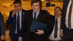 El presidente de la República Argentina, Javier Milei, participa en un desayuno informativo de Fórum Europa. Eduardo Parra / Europa Press
