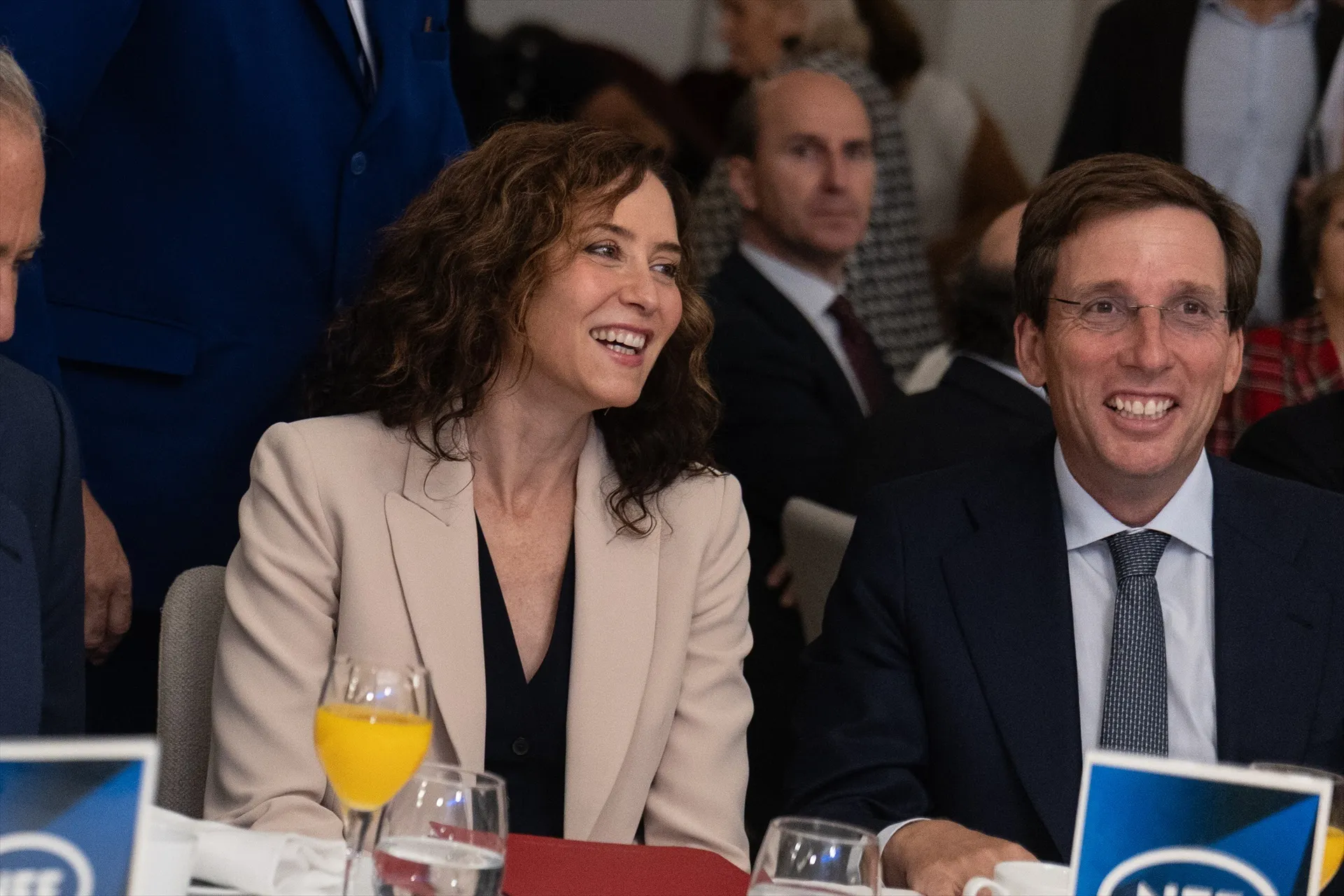 La presidenta de la Comunidad de Madrid, Isabel Díaz Ayuso, y el alcalde de Madrid, José Luis Martínez Almeida. Ananda Manjón / Europa Press