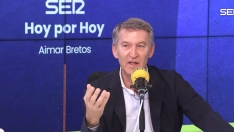 El presidente del PP, Alberto Núñez Feijóo en Hoy por Hoy. Fuente: Cadena SER