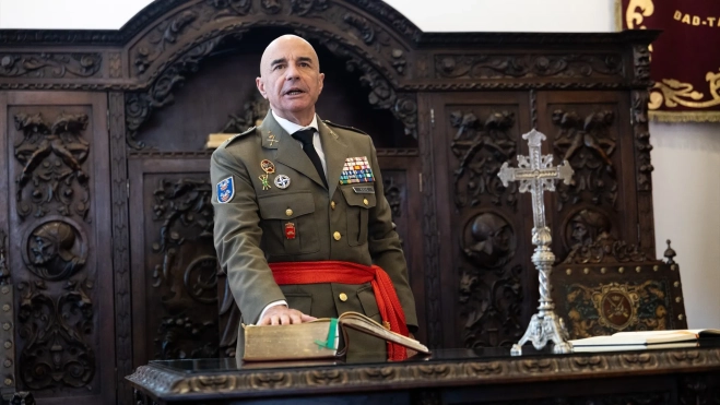 El teniente general D. Julio Salom Herrera, jefe del Mando de Canarias. Fuente: Ananda Manjón / Europa Press. El teniente general D. Julio Salom Herrera, jefe del Mando de Canarias. Fuente: Ananda Manjón / Europa Press.