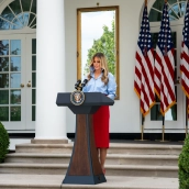 La primera dama de Estados Unidos, Melania Trump. Foto de archivo: White House Gallery