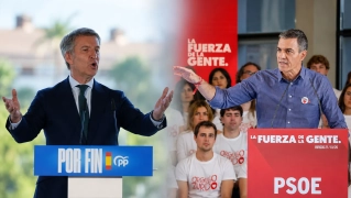 Contraste político  Feijóo y Sánchez