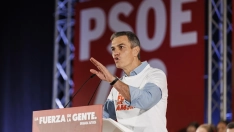 Imagen del secretario general del PSOE y presidente del Gobierno, Pedro Sánchez. Fuente: Álex Cámara / Europa Press.