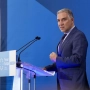 El vicesecretario de Coordinación Autonómica y Local y Análisis Electoral del PP, Elías Bendodo. Fuente: Álex Zea / Europa Press.