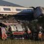 Los trenes de AVE e Iryo accidentados en Urda, Toledo, esta mañana. Alejandro Martínez Vélez / Europa Press