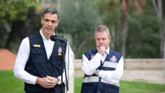 El presidente del Gobierno, Pedro Sánchez, y el presidente de Castilla-La Mancha, Emiliano García-Page, durante la reunión del Centro de Coordinación Operativa Integrado (CECOPI).  Juanma Jiménez / Europa Press