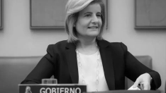 La exministra Fátima Báñez, en la Comisión de Empleo y Seguridad Social del Congreso. Fuente: Europa press.
