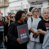 Decenas de personas durante una marcha en homenaje a las víctimas de la dana en Valencia. Jorge Gil / Europa Press