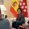 La presidenta de la Comunidad de Madrid, Isabel Díaz Ayuso, se reúne con el CEO de SEAT y Cupra, Markus Haupt, en la Real Casa de Correos