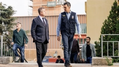 El presidente del Gobierno, Pedro Sánchez (d), y el presidente de Castilla-La Mancha, Emiliano García-Page.  Carlos Luján / Europa Press