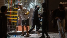 Disturbios en el centro de la ciudad de Barcelona. Fuente: Lorena Sopêna / Europa Press.