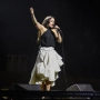 La cantante Rosalía durante el Concierto-Manifiesto x Palestina en el Palau Sant Jordi, a 29 de enero de 2026, en Barcelona, Catalunya (España).