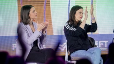 Irene Montero y Ione Belarra, en un acto de Podemos