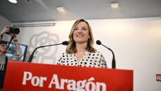 La candidata del PSOE a la Presidencia al Gobierno de Aragón, Pilar Alegría.