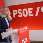 La portavoz de la Ejecutiva del PSOE, Montse Mínguez