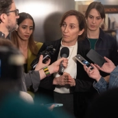 La ministra de Sanidad, Mónica García