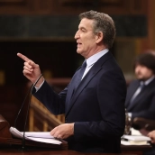 El presidente del Partido Popular, Alberto Núñez Feijóo