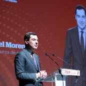 El presidente de la Junta de Andalucía, Juanma Moreno