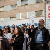 Concentración frente al Gregorio Marañón