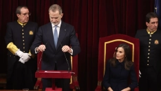El Rey Felipe VI en el Congreso.