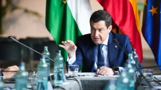 El presidente de la Junta de Andalucía, Juanma Moreno