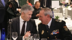 El ministro Marlaska y el exjefe de la Policía Nacional, José Ángel González