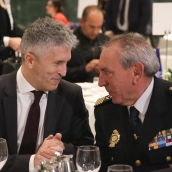 El ministro Marlaska y el exjefe de la Policía Nacional, José Ángel González