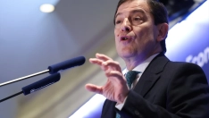 El presidente de la Junta de Castilla y León y candidato del PP para la reelección, Alfonso Fernández Mañueco.