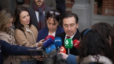 El ministro de Exteriores, José Manuel Albares, en Barcelona.