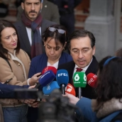 El ministro de Exteriores, José Manuel Albares, en Barcelona.