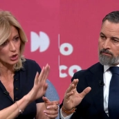 ‘Espejo Público’ líder entre las privadas este martes con la visita de Abascal