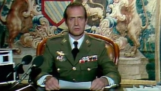 El Rey Juan Carlos en su histórico mensaje a los españoles el 23-F