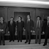 El Rey, con los líderes tras el fracaso del 23-F