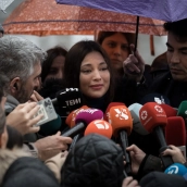 La actriz Elisa Mouliaá