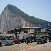 Frontera entre España y el Peñón de Gibraltar