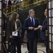 El líder del PP, Alberto Núñez Feijóo, en el Congreso