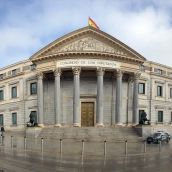 Fachada del Congreso de los Diputados. Europa Press