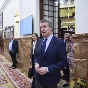 El presidente del Partido Popular, Alberto Núñez Feijóo