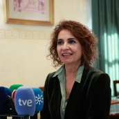 La vicepresidenta del Gobierno y ministra de Hacienda, María Jesús Montero
