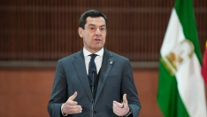 El presidente de la Junta de Andalucía, Juanma Moreno