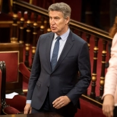 El presidente del Partido Popular, Alberto Núñez Feijóo