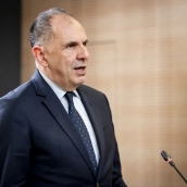 El ministro de Asuntos Exteriores de Grecia, Georgios Gerapetritis.A. Pérez Meca / Europa Press