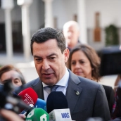 El presidente de la Junta de Andalucía, Juanma Moreno. María José López / Europa Press