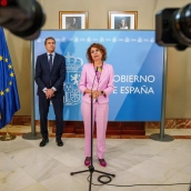 La vicepresidenta primera y ministra de Hacienda, María Jesús Montero. Francisco J. Olmo / Europa Press