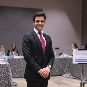 El abogado Juan Gonzalo Ospina como representante de Ahora Abogacía durante las elecciones a la Junta de Gobierno del Colegio de la Abogacía de Madrid (ICAM), a 20 de diciembre de 2022.  Fernando Sánchez / Europa Press