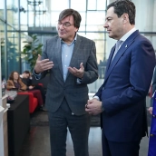 El presidente de la Junta de Andalucía, Juanma Moreno