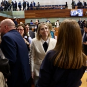 La presidenta de la Junta de Extremadura, María Guardiola. Jorge Armestar / Europa Press